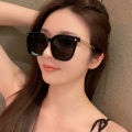 Korean fashion sunglasses UV protection big square frame retro luxury high quality optical filter men and women-YV. 