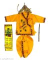 Krishna Dress For Boys( 1 Month to 13 Years) Dhoti, Kurta, Basuri, Pata, Mukut. 
