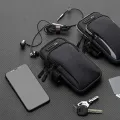 New Phone Arm Bag with Headphone Jack Waterproof Breathable Sports Running Bag Gym Mobile Phone Holder mp3 mp4 Bags PU Hand Bag. 