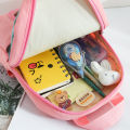 Plush 3D Rabbit Backpack for Boys Girls Kids Children SchoolBag Cute Bow Tie Cartoon School Bags Kindergarten Preschool Baby Bag.