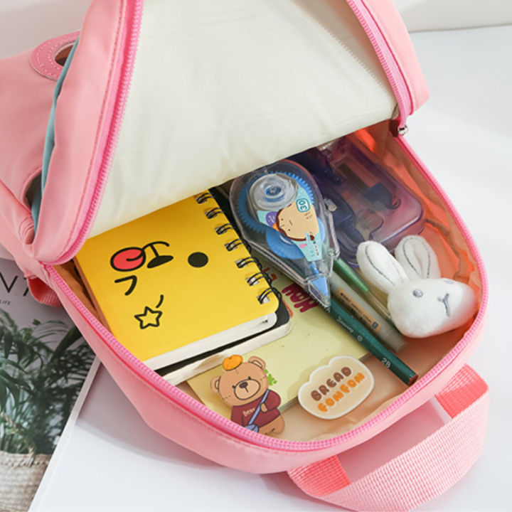 Plush%203D%20Rabbit%20Backpack%20for%20Boys%20Girls%20Kids%20Children%20SchoolBag%20Cute%20Bow%20Tie%20Cartoon%20School%20Bags%20Kindergarten%20Preschool%20Baby%20Bag%20-%20Image%206