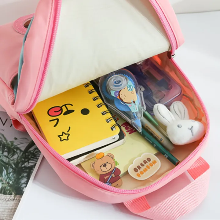 Plush%203D%20Rabbit%20Backpack%20for%20Boys%20Girls%20Kids%20Children%20SchoolBag%20Cute%20Bow%20Tie%20Cartoon%20School%20Bags%20Kindergarten%20Preschool%20Baby%20Bag%20-%20Image%206