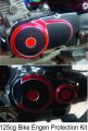 bike engen sticker for cg 125.black & red colors. 