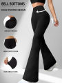 Women's Super Soft Flare Pants High Waisted Tummy Control Workout Yoga Leggings Bell Bottoms.