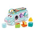 Music Xylophone Bus Toys Instrument Knocking Piano Lovely Beads Blocks Shape Sorting Learning Educational Baby Toys For Children. 