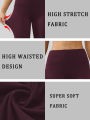High Waisted Comfort Leggings - Women's Super Soft Tummy Control Fit for Yoga Running Workout and Daily Life. 