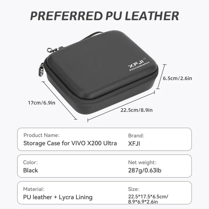 XFJI%20Storage%20Bag%20Case%20PU%20Leather%20Drop-resistant%20Hard%20Shell%20Handbag%20for%20%20X200%20Ultra%20Photographer's%20Kit%20Protective%20Accessories%20-%20Image%206