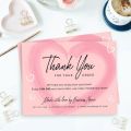 Double Sided Thank You Business Custom Logo Cards Extra Glossy Thanks Cards For Customer Satisfaction QR Code Cards With Custom Message And Custom Image With High Quality Thank You Card Material. 
