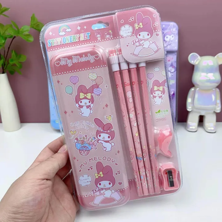 Sanrio%20set%20pencil%20case%20pencil%20sharpener%20cute%20pencil%20primary%20school%20student%20stationery%20Kuromi%20Melody%20school%20supplies%20-%20Image%206