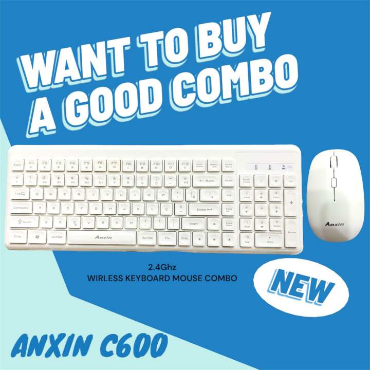 Wireless Keyboard Mouse Combo 2.4ghz  Best For Gaming Home & Offoce use