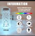 crystal diamond lamp LED rose light projector with remote and touch sensor. 