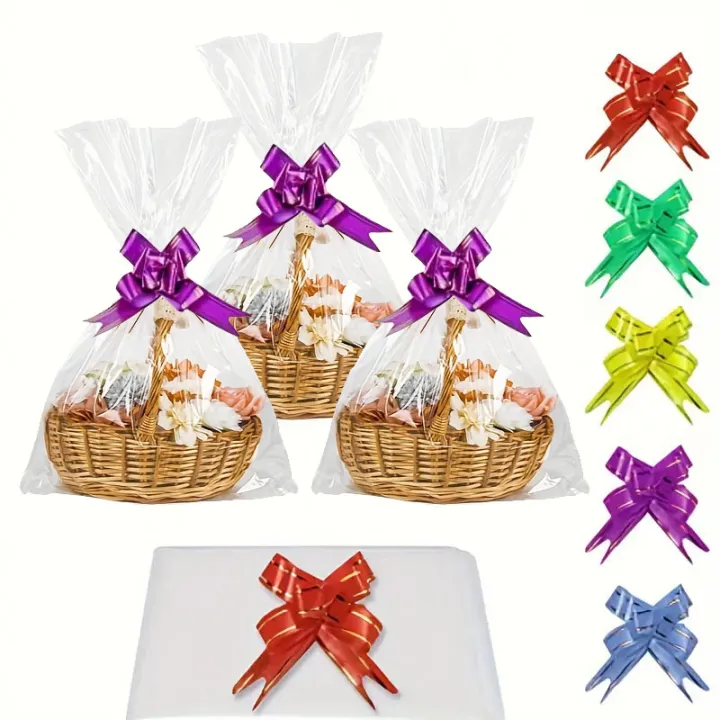 20/30/50pcs%20Large%20Cellophane%20Bags%20with%20Pull%20Bow%20Transparent%20Basket%20Colorful%20Bow%20Basket%20Making%20Holiday%20%20%20Packaging%20-%20Image%202