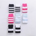 1/2 Pairs Women Over The Knee Socks Cotton Thigh High Socks Black White Blue Colorful Striped Pattern Fashion Casual Daily Wear.