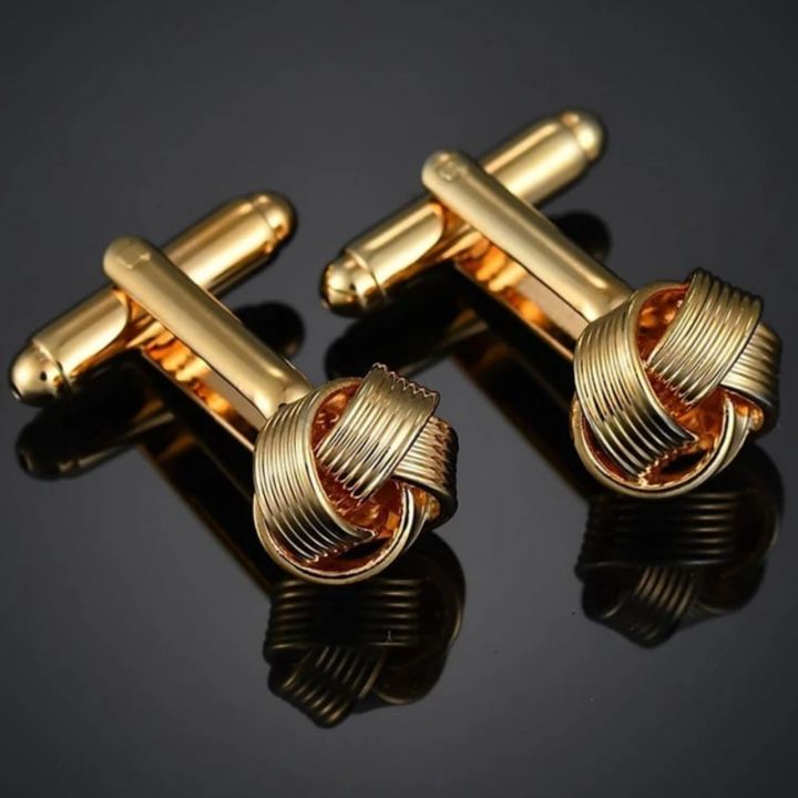Premium%20High%20Quality%20Knot%20Flower%20Cufflinks%20%E2%80%93%20Studs%20%E2%80%93%20Shirt%20Accessories%20metal%20knot%20cufflinks%20-%20Image%202