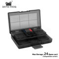 DATA FROG 24 in 1 Portable Game Card Switch Game Memory SD Card Holder for Switch Lite Console Travel Storage Case.