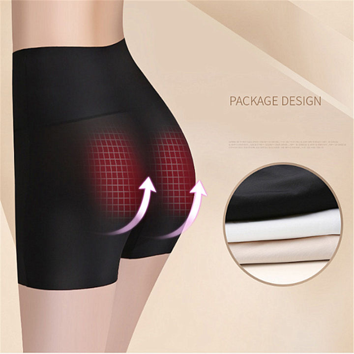 Ready%20Stocked%20Safety%20Pants%20High%20Waist%20Women's%20Shorts%20Under%20The%20Skirt%20Ice%20Silk%20Seamless%20Panties%20Breathable%20Boxer%20Briefs%20Cycling%20-%20Image%205