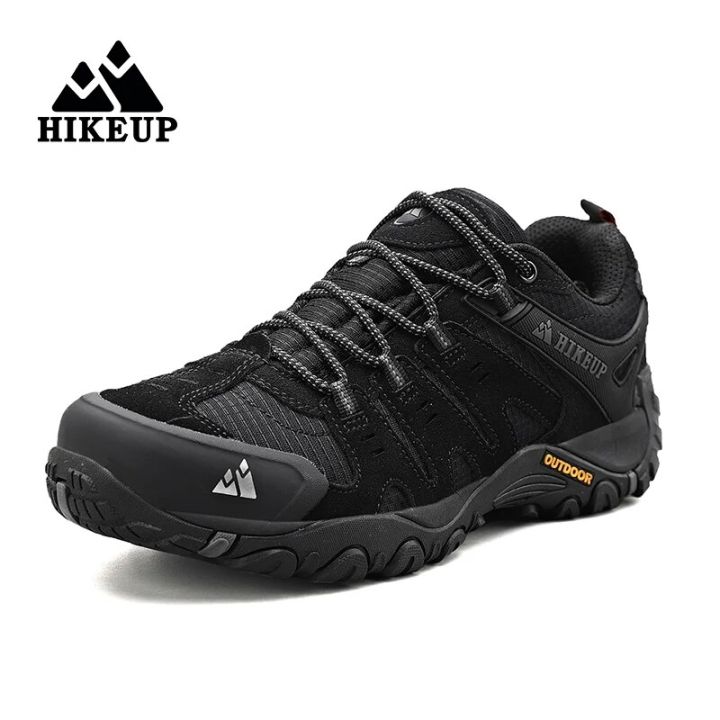 HIKEUP%20Men's%20Hiking%20Shoes%20Suede%20Leather%20Outdoor%20Shoes%20Wear-resistant%20Men%20Trekking%20Walking%20Hunting%20Tactical%20Sneakers%20-%20Image%202