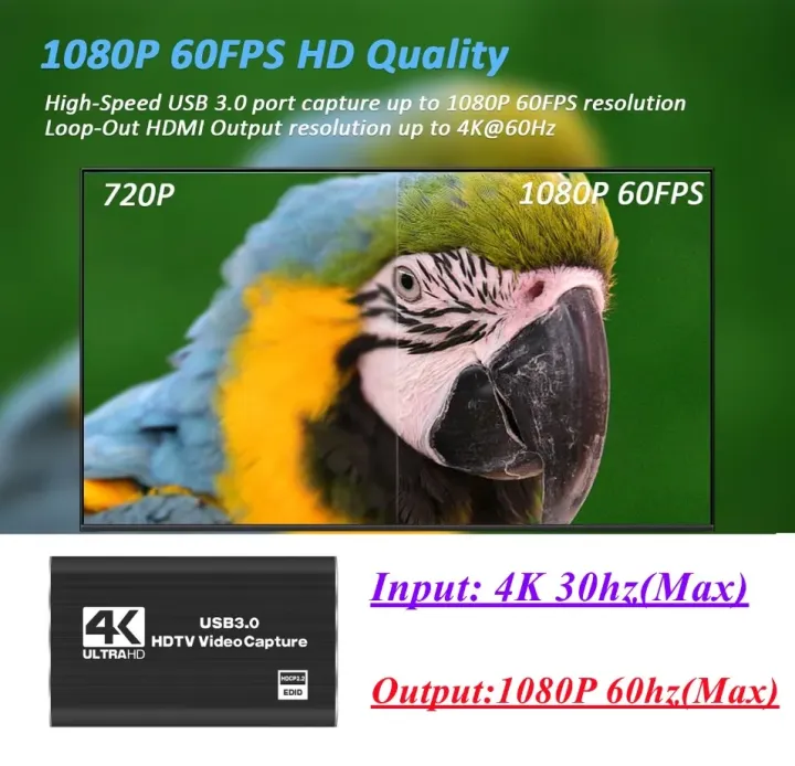 TABLLYUGE%204K%20USB%203.0%20HDTV%20Video%20Capture%20Card%20HDMI-compatible%20Video%20Recorder%20Grabber%20For%20PC%20PS4%20OBS%20Game%20Recording%20Game%20Audio%20Mic%20-%20Image%204