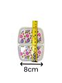 Melamine Rectangular Sauce Dishes small Bowls for Soy Sushi Dipping Appetizer Serving Dish for Sauces Compartment 2 Dish. 