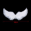 Kids Adult Party Swallow White Angel Feather Wings Halo Magic Wands Cosplay Elastic Straps Wedding Halloween Birthday Props.