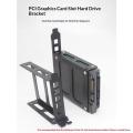 New Desktop Computer Case SSD HDD Hard Drive Bay PCI Card Slot Expansion Rack Suitable For 2.5-inch/3.5-inch Hard Drives.