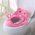 Baby Potty Training Seat – Comfortable Toilet Seat for Kids (With Handle & Back Support). 