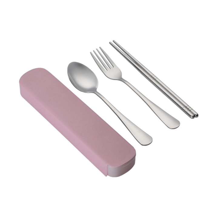Stainless%20Steel%20Korean%20Spoon%20Fork%20Chopsticks%203%20Piece%20Portable%20Tableware%20Student%20Outdoor%20Traveling%20Pull%20Out%20Gift%20Set%20-%20Image%205