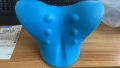 Eva Neck And Shoulder Relaxer, C-Shape Cervical Traction Device, Relax Spine Alignment, Chiropractic Pillow Stretcher Massager. 