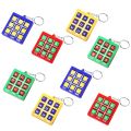 4-16pcs Tic Tac Toe Game Keychain Kids Educational Toy Birthday Party Favors for guest Goodie Bag Pinata Filler Classroom Prizes.