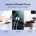 L16 Cable Organizer 5 Hole Silicone USB Desktop Management Clip Holder for Web Mouse Headset Wire Organizer. 