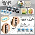 4-Button Fingertip Keyboard Keychain RGB Keyboard Fidget Toy With Lights For Stress Relief Decompression Calming Amagi. 