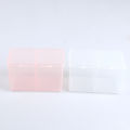 New 1pc Twin Well Empty Grids Portable Storage Case Wipe Pads Cotton Swab Rods Makeup Tools Container. 
