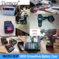 Turmera 18V 21V Screwdriver Battery Case 5X 10X 15X 20X 18650 Holder 5S 50A Max.100A BMS Weld  for Replace Electric Drill. 