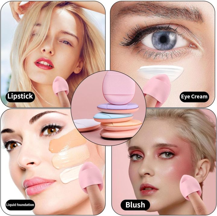 12PCS%20Mini%20Finger%20Powder%20Puffs%20%7C%20Velour%20Soft%20Puff%20for%20Wet/Dry%20Foundation/Concealer/Loose%20Powder%20%7C%20Eye%20Shadow%20Cosmetic%20Gift%20Set%20-%20Image%202