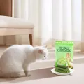 Natural Cat Grass Teeth Cleaning Stick With Catnip Pet Toy For Dental Health And Molar Cleaning.