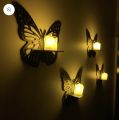 Maliq Products Decorative Butterfly Wall Shelf, Decoration Candlestick, Wall Decor Ideas, Wooden Wall Shelves (Light Not Include). 