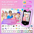 Kids Smart Phone for Girls Boys Kids Cell Phone Toys Dual Camera Music Player 17 Games Toddler Learning Phone For Birthday .