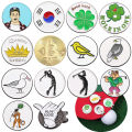 Magnetic Golf Ball Marker Hat Clips Funny Cartoon Print Accessories for Golf Cap Metal Decorative Jewelry Gift for Golf Lover. 