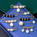 Ainameisi - Women's Metal Leak Proof Brooch Korean Fashion 8-Piece Set Flip Clothing Corset Brooch DIY Accessories. 