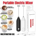 1/2sets Handheld Electric Mixer with Egg Beater Set Portable Milk Foam Maker for Travel Coffee Baking Food Whisk Kitchen Tool.