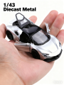 (Bagged) 1:43 die-cast metal car, imitation SF90 pullback racing car, alloy car model, three doors that can be opened, boy's toy. 