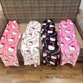 Batman Hello Kitty Cartoon Pants Flannel Pajamas Sanrio Winter Pajama Kitty Cat Pajama Trousers Kawaii Home Pant Winter Clothing. 