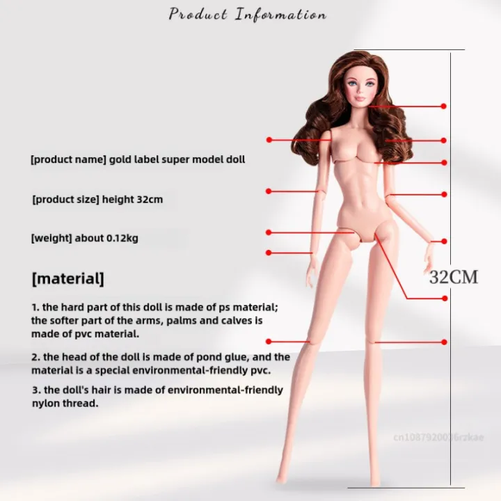 Pink%20Skin%20Gold%20Hair%2032cm%20Supermodel%20Doll%201/6%20BJD%20Doll%20High-quality%20Girl%20Dress-up%20DIY%20Toys%20Cute%20Figure%20Collector%20Birthday%20%20-%20Image%205