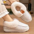 Platform Slippers Women Wedge Memory Foam TPR Non Slip Sole Warm Fuzzy Winter Durable Bedroom Shoes Cozy Comfort.