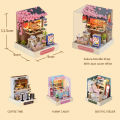 New Miniature Doll Houses DIY Small House Kit Making Room Toys Home Bedroom Decorations With Furniture Wooden Craft DollHouses. 