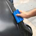 Car Vinyl Wrap Film Squeegee Scraper Foil Wrapping Suede Felt Scraper Auto Car Styling Sticker Window Tint Tools Cleaning Blue. 