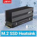 JEYI M.2 2280 SSD HeatSink Cooler, Heavy Duty Aluminum Convective Heat Sink, Passive Heat Sinks with Fins, (35℃ Decrease Max). 