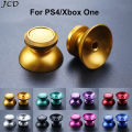 JCD 2pcs Aluminum Metal 3D Analog Joystick Thumb Stick Grip Cap Replacement Buttons For PS4 Slim/Pro/Xbox One Slim Controller.