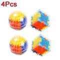 3D Maze Magic Cube Six-sided Transparent Puzzle Speed Cube Rolling Ball Magic Cubes Maze Toys for Children Stress Reliever Toys.