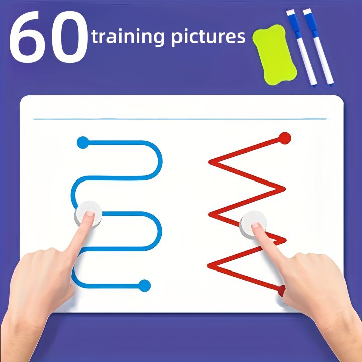 Memory Training Cards 60pcs Reusable Whole Brain Training Cards for Kids and Adults, Hand Eye ...